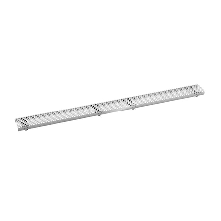 Infinity Drain 60" Perforated Circle Pattern Grate for S-DG 65 in Satin Stainless D_6560_SS